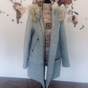 J. Crew Stadium Cloth Pea Coat